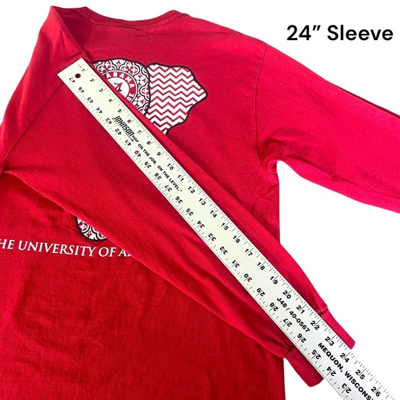 ALABAMA CRIMSON TIDE Red Long Sleeve Graphic Shirt New World Graphics Large NCAA - Picture 9 of 10